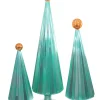 Pleated Tree Mint Orange, Set of 3