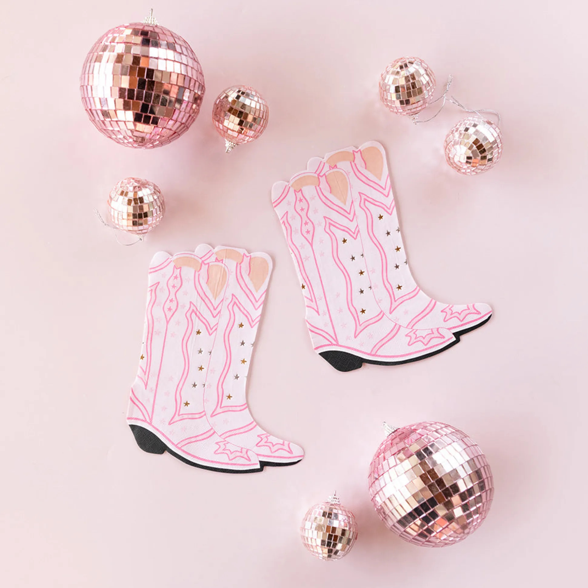 Pony Tales Large "Boot" Napkins, Pack of 16