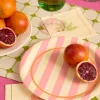 Pool Boy Plates - 24 striped paper plates