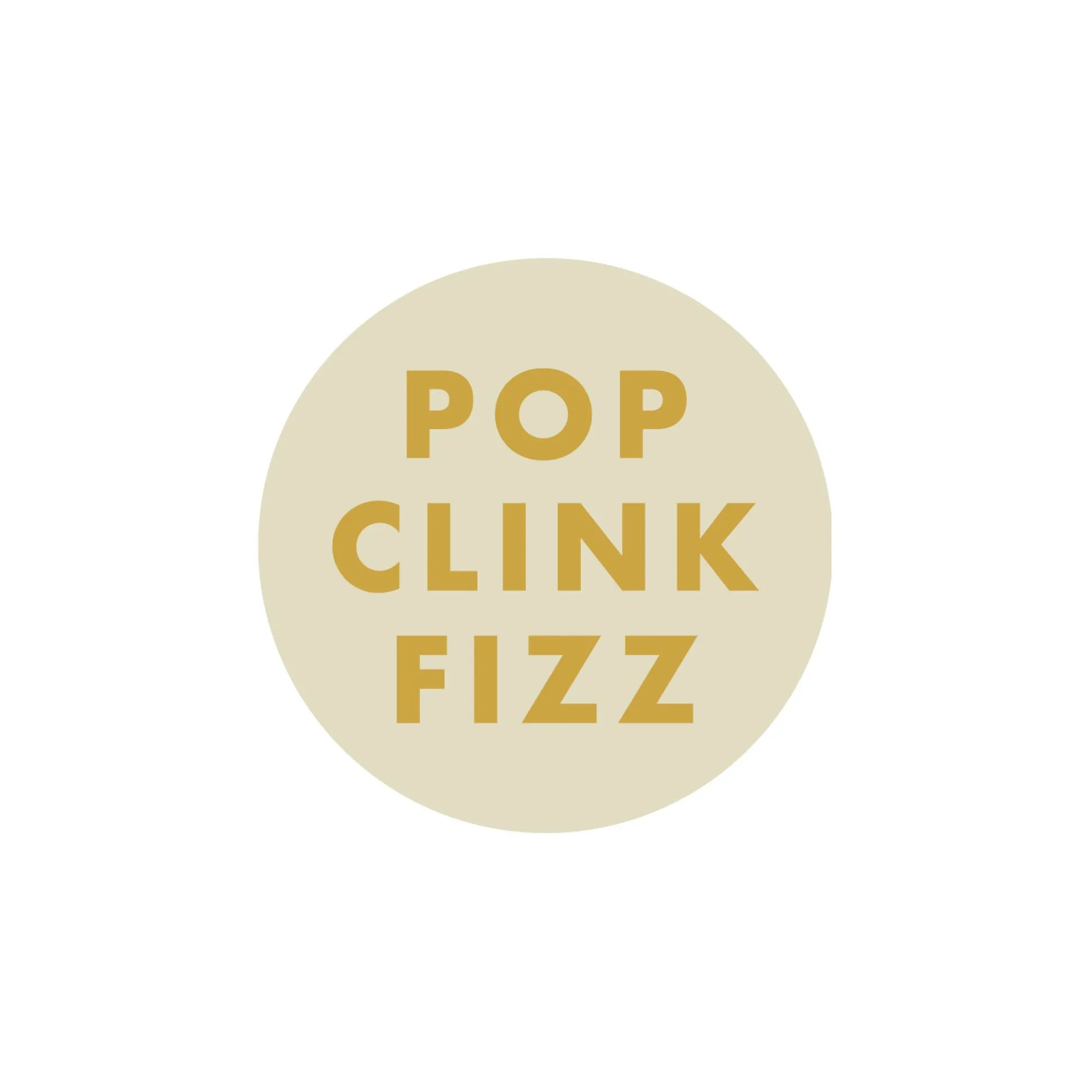 Pop Clink Fizz Coaster