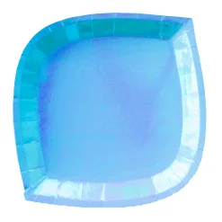 Posh Bubble Mint Charger Plates, Pack of 8