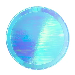 Posh Bubble Mint Round Dinner Plates, Pack of 8