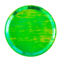 Posh Emerald City Round Dinner Plates, Pack of 8