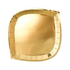 Posh Gold To Go Dessert Plates, Pack of 8