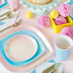 Posh Just Peachy Charger Plates, Pack of 8