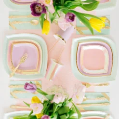 Posh Just Peachy Dessert Plates, Pack of 8