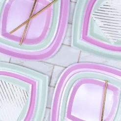 Posh PinkAholic Dessert Plates, Pack of 8