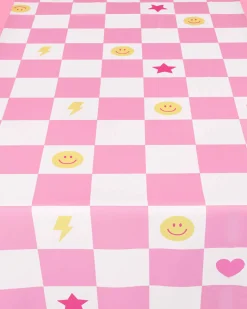 Preppy Party Tablecloth - Washable Table Cover
