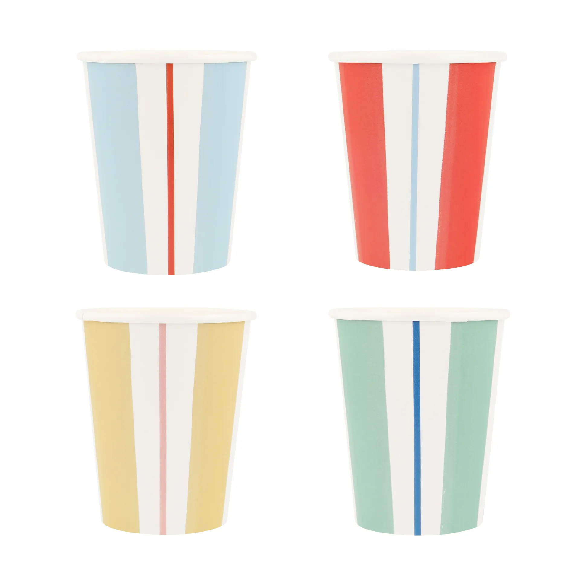 Preppy Stripe Cups, Pack of 8