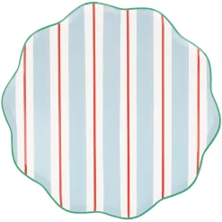 Preppy Stripe Dinner Plates, Pack of 8