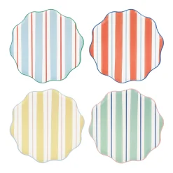 Preppy Stripe Side Plates, Pack of 8