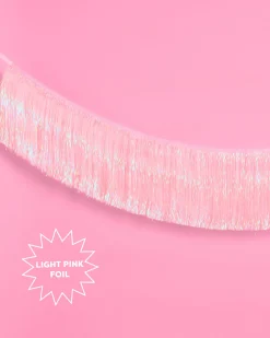 Pretty in Pink Fringe - light pink fringe banner