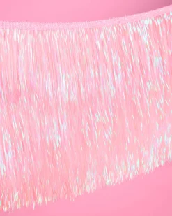 Pretty in Pink Fringe - light pink fringe banner