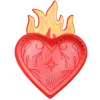 Queens Flaming Hearts Dessert Plates, Set of 8