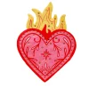 Queens Flaming Hearts Large Napkins, Set of 16