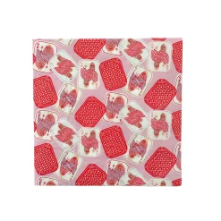 Queens Four Of A Kind Patterned Large Napkins, Set of 16