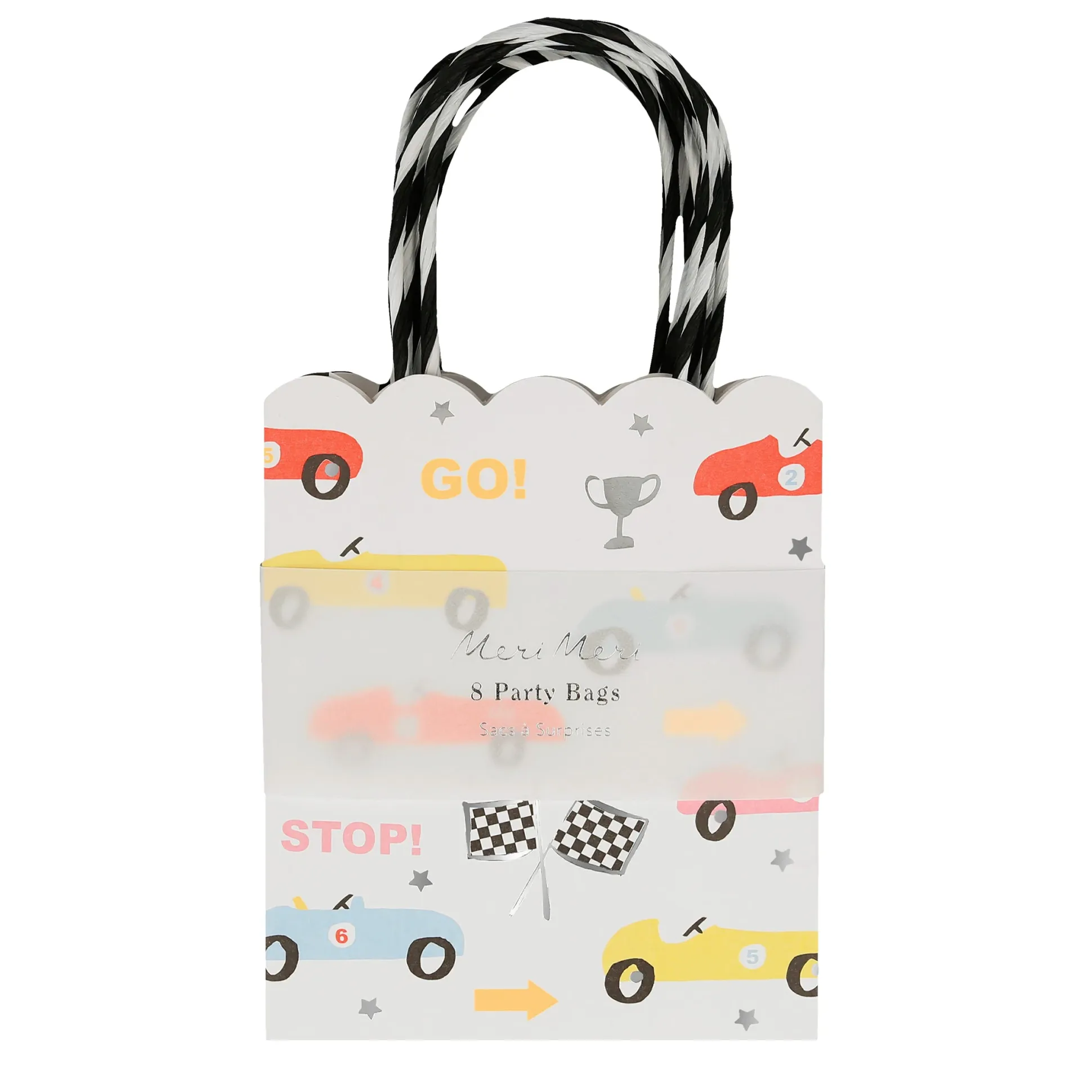 Race Car Party Bags, Pack of 8