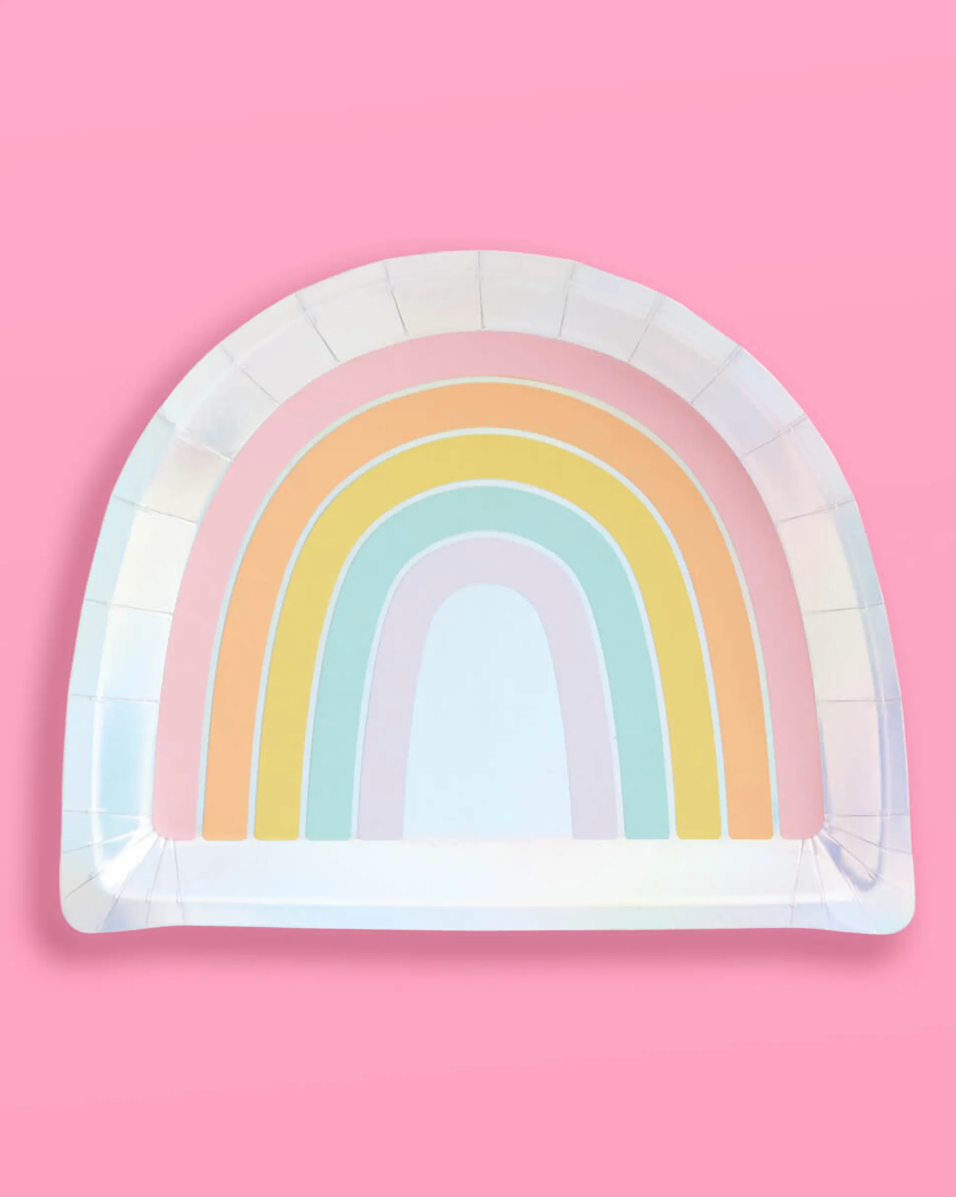 Rainbow Plates, Pack of 25