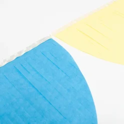 Rainbow Tissue Paper Scallop Garlands