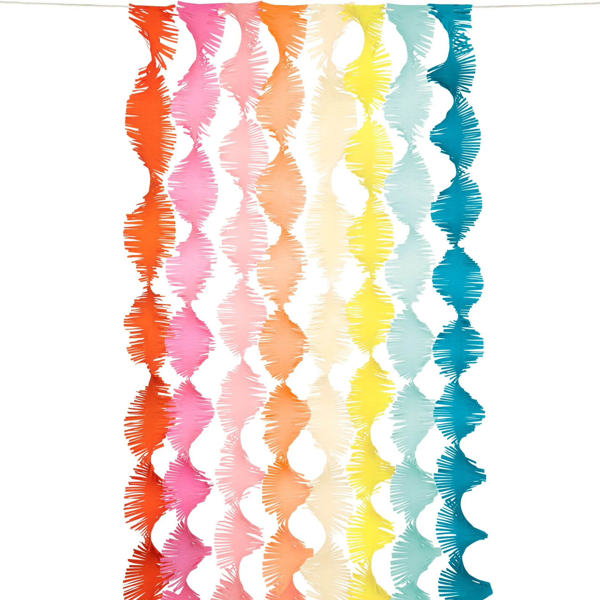 Rainbow Twisty Fringe Backdrop