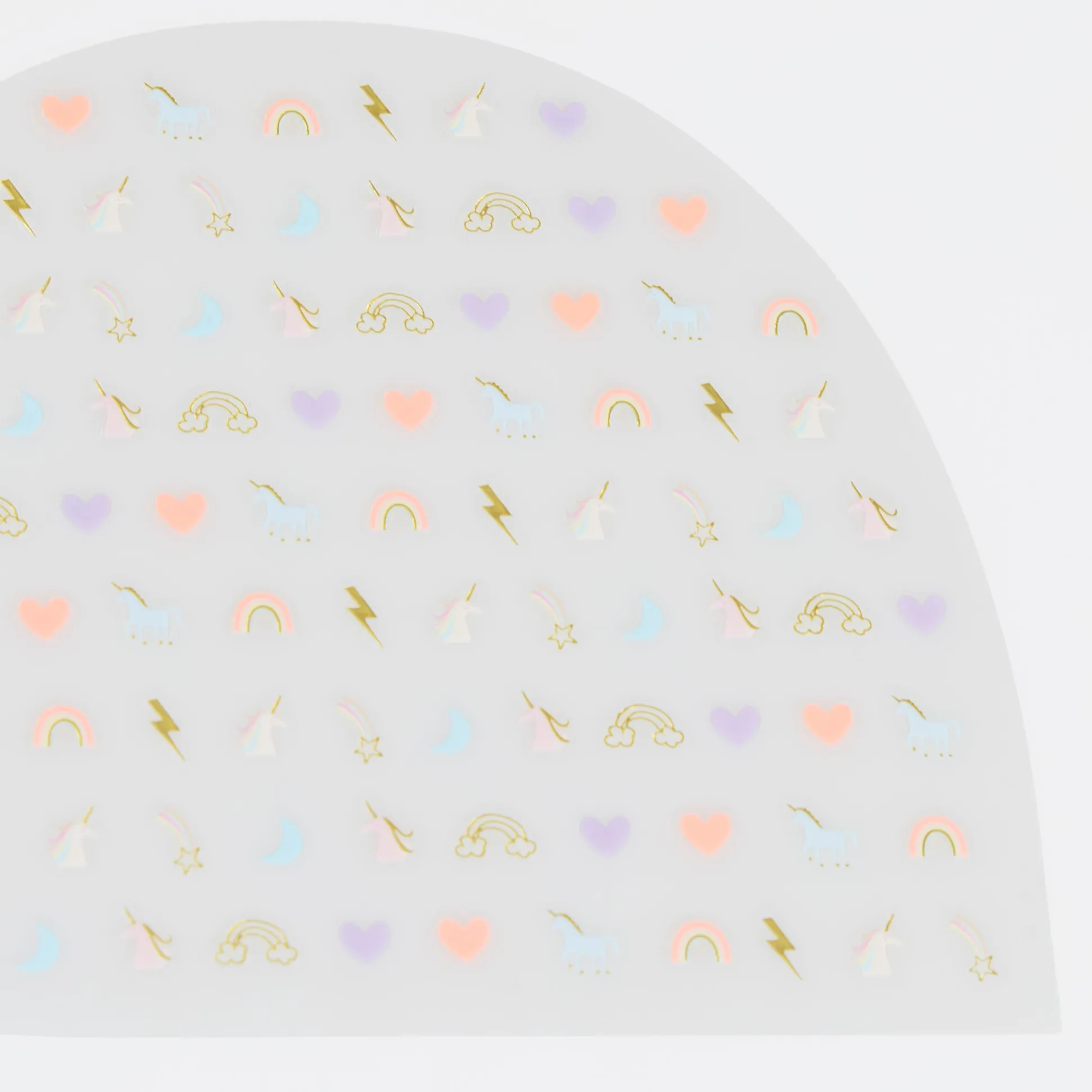 Rainbow Unicorn Nail Stickers (x 200)
