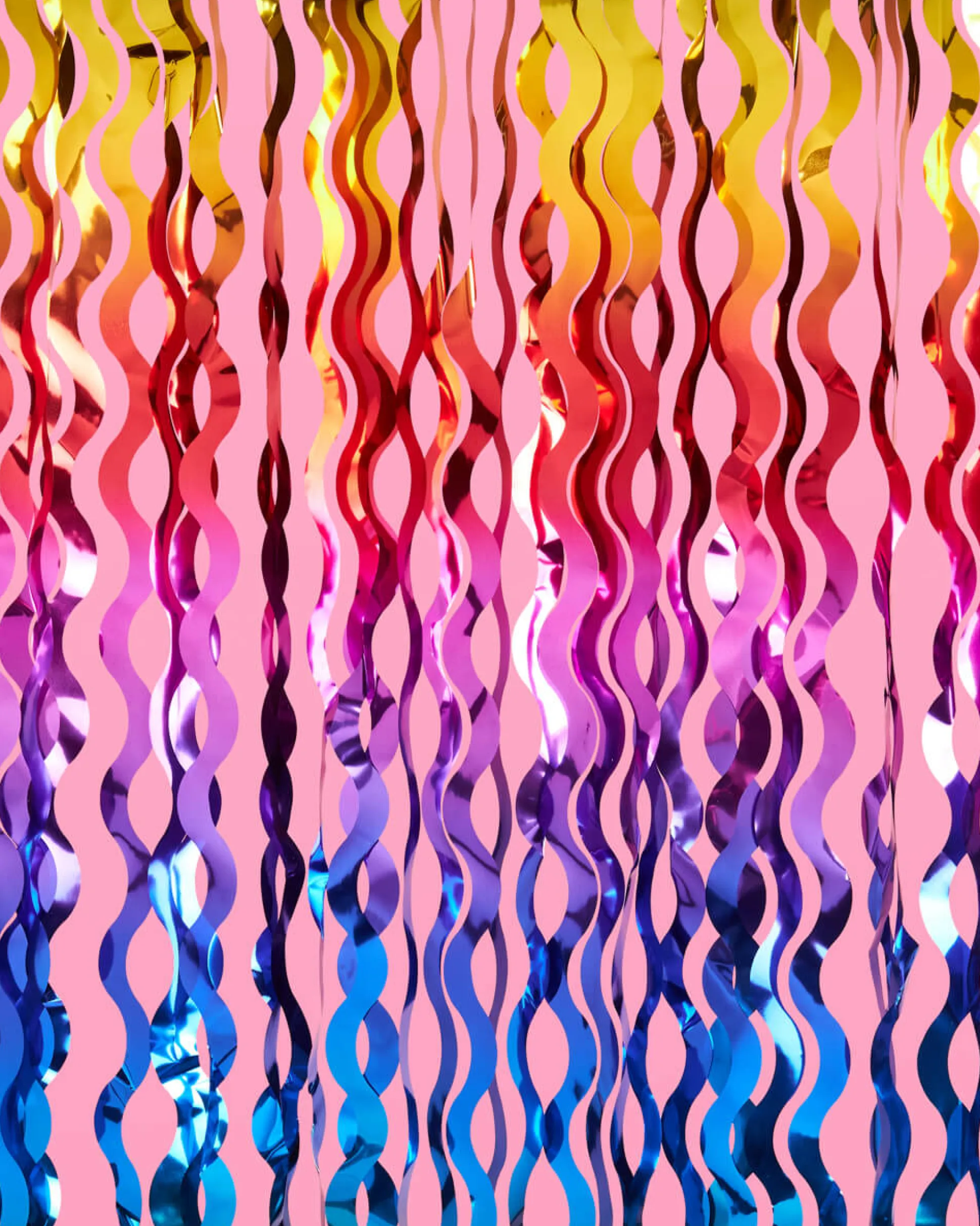 Rain On Me Curtain - wavy foil curtain