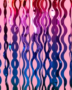 Rain On Me Curtain - wavy foil curtain