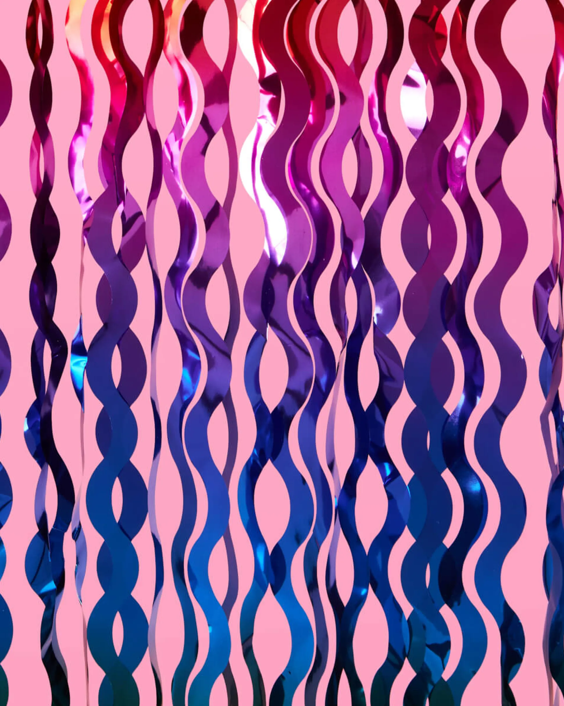 Rain On Me Curtain - wavy foil curtain