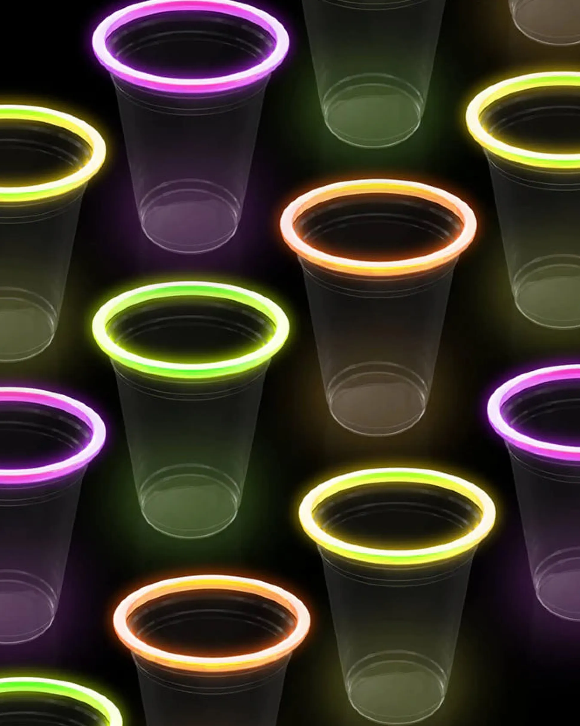 Rave Girl Glo Cups, Pack of 16