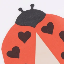 Red Ladybug Napkins (x 16)