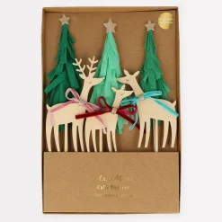 Reindeer Family Cake Toppers