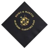 Retro Disco Ball Cocktail Napkin, Gold Foil