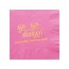 Retro Sip Sip Custom Cocktail Napkin, Gold Foil