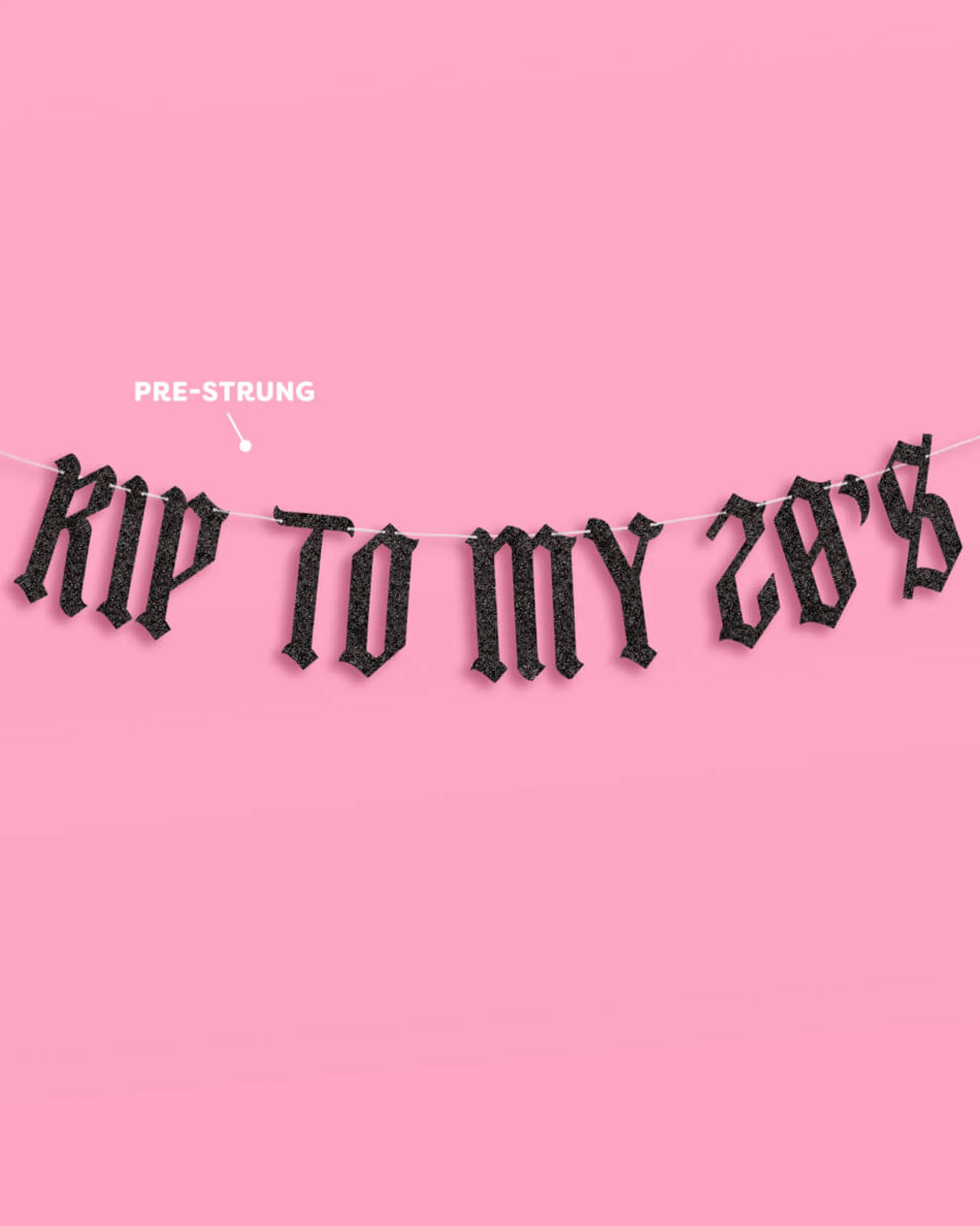 RIP To My 20s Banner - two piece banner
