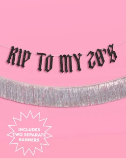 RIP To My 20s Banner - two piece banner