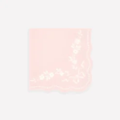 Rococo Pink Small Napkins, Set of 16