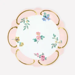 Rococo Posy Side Plates, Set of 8
