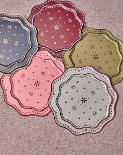 Rodeo Dessert Plate Set - set of 12