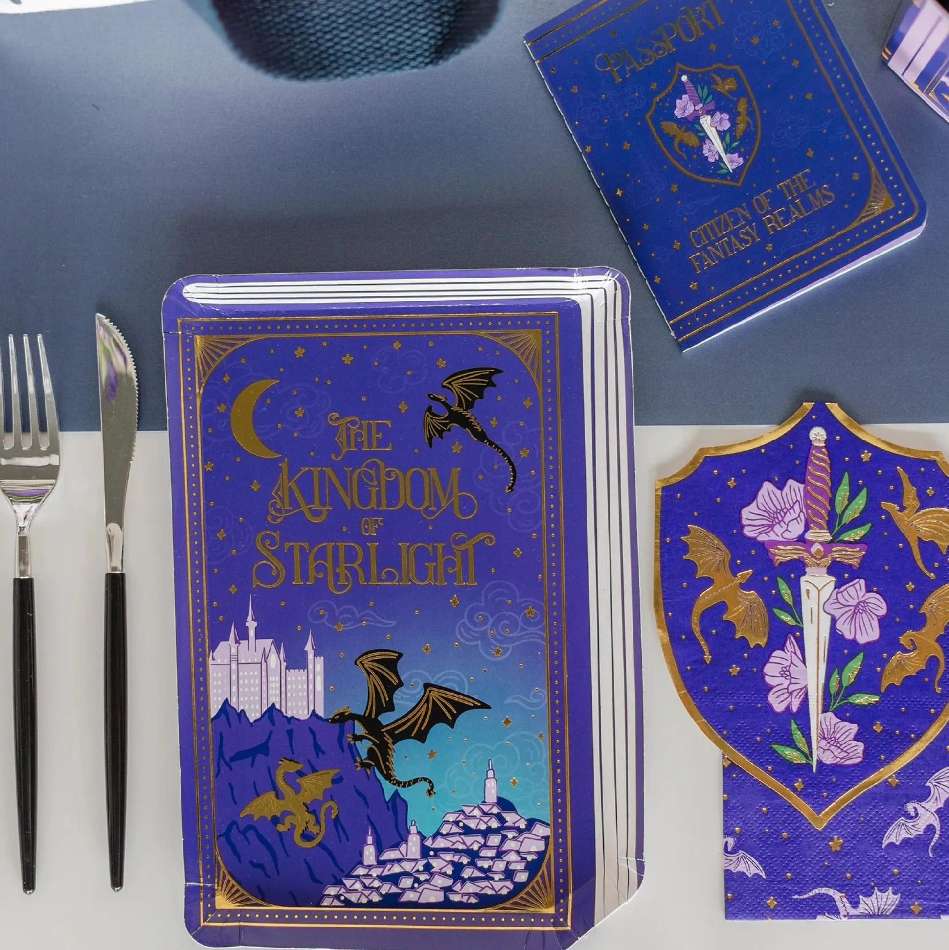 Romantasy Dragon Themed Large Napkins