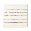 Rose Gold Frenchie Striped Large Napkins, Pack of 16