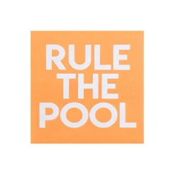 Rule the Pool Witty Cocktail Napkins, Pack of 20