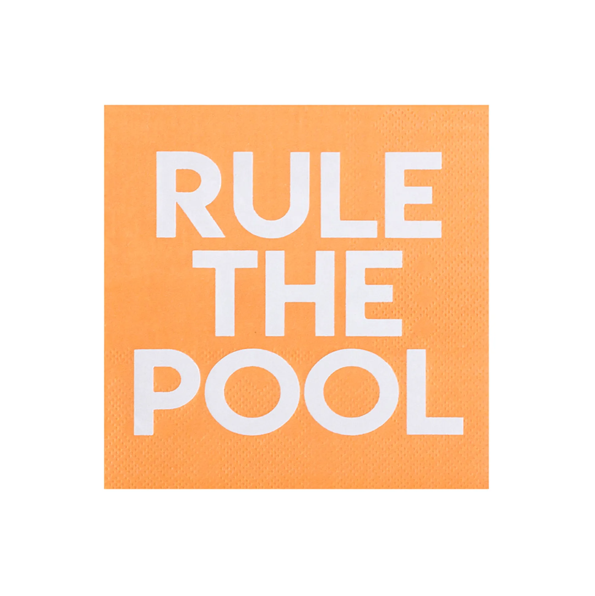 Rule the Pool Witty Cocktail Napkins, Pack of 20