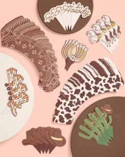 Saddle Up Cupcake Liners & Toppers, Pack of 24