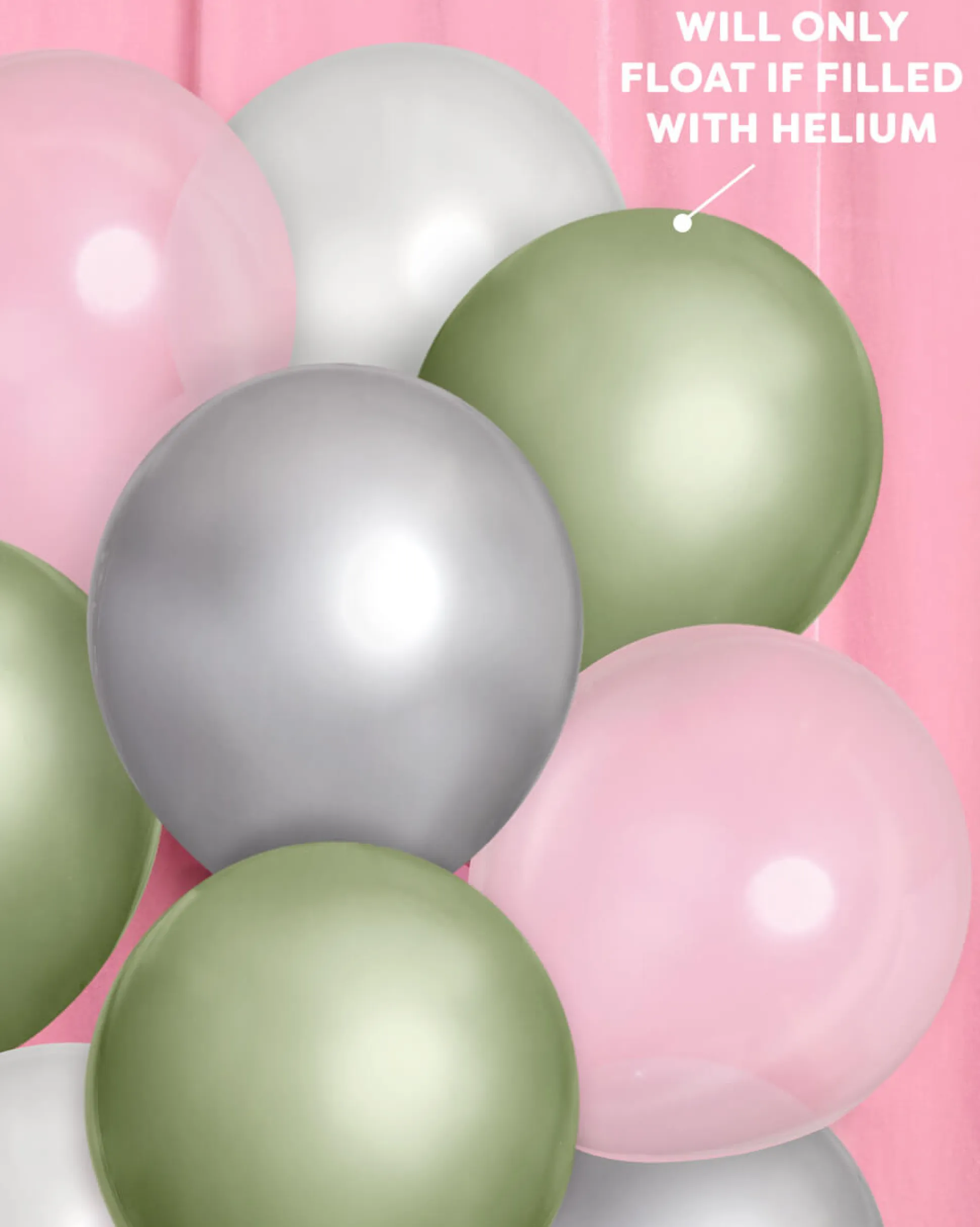 Sage Balloon Pack - 24 latex balloons