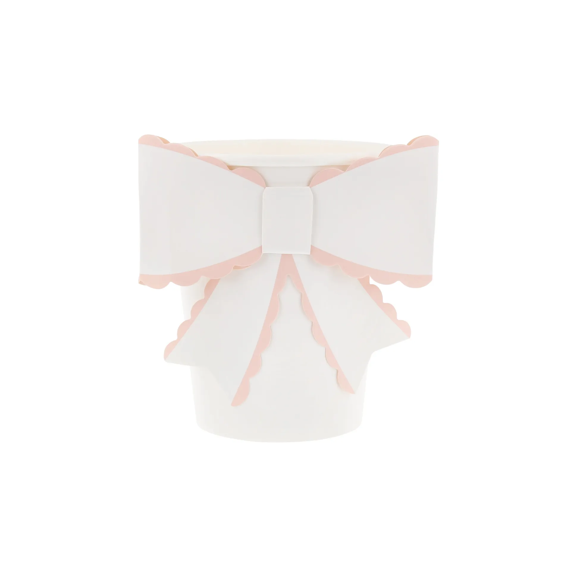 Scalloped Bow Cups, Set of 8