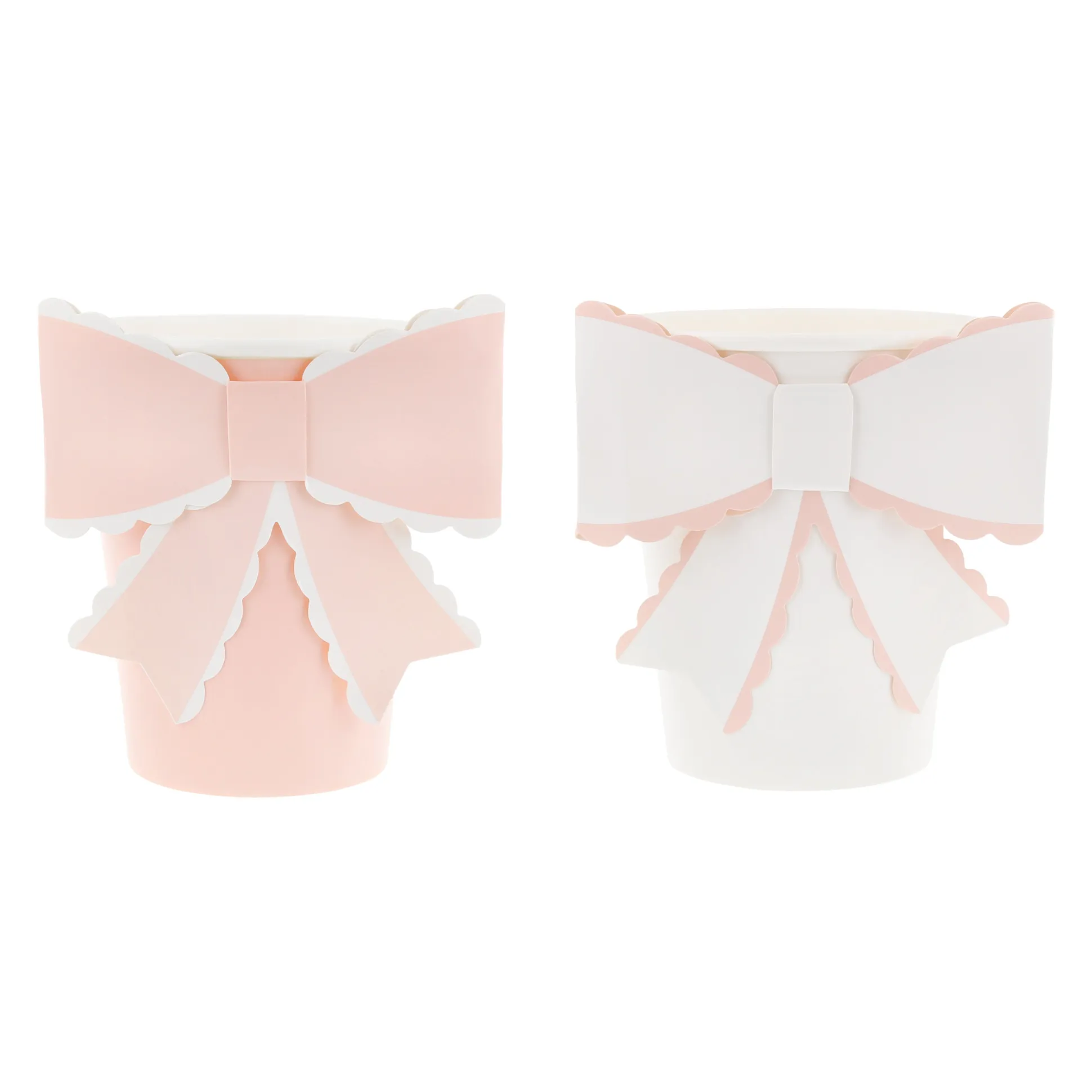 Scalloped Bow Cups, Set of 8