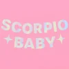 Scorpio Baby Banner - Iridescent Foil Banner