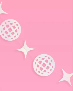 Shimmer Disco Garland - Iridescent Foil Backdrop