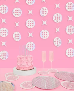 Shimmer Disco Garland - Iridescent Foil Backdrop