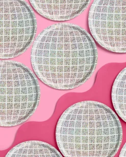 Shimmer Disco Plates, Pack of 25